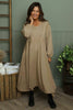 Netta Cotton Dress Stone