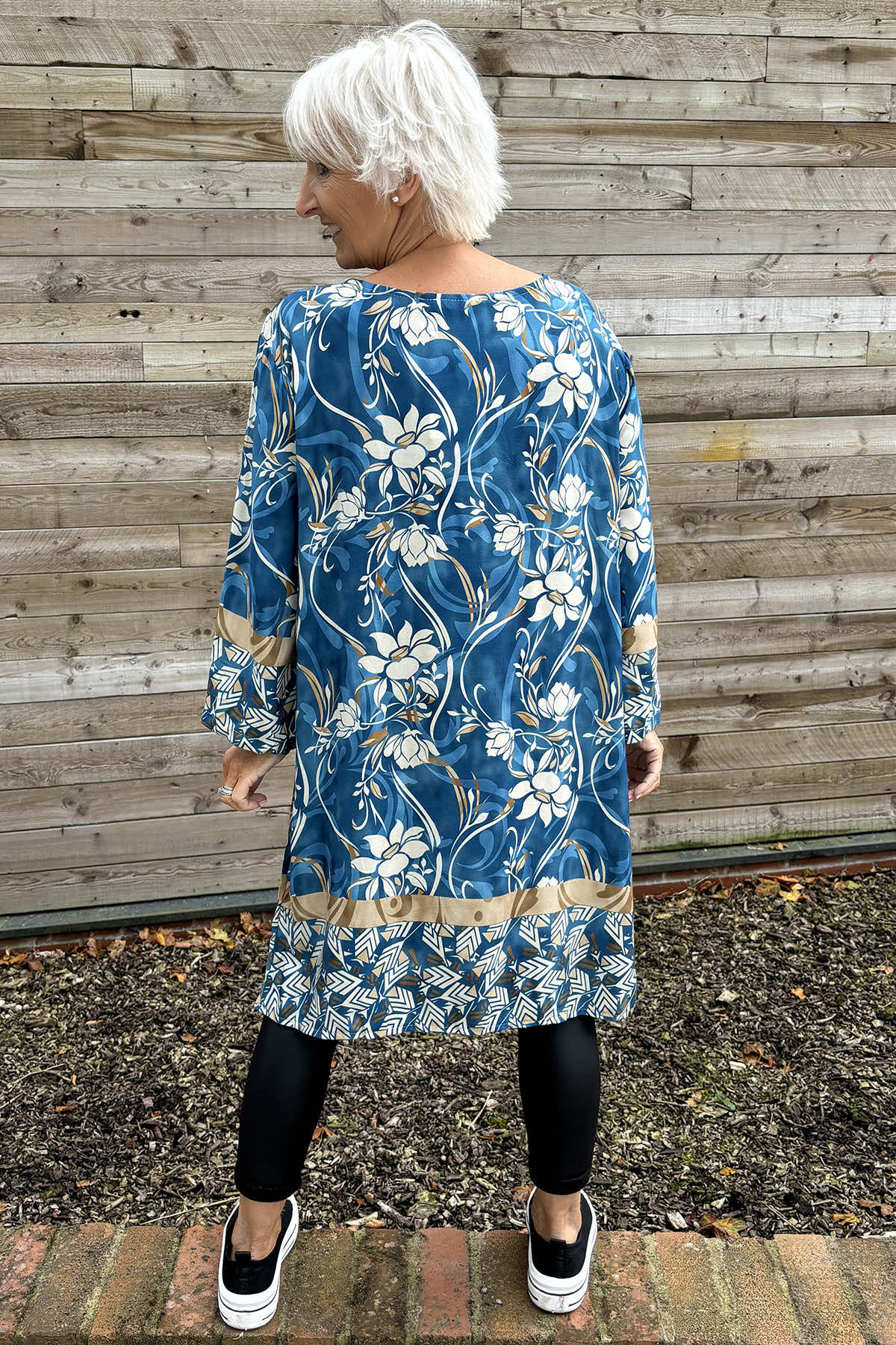 Maisy Floral Tunic Blue