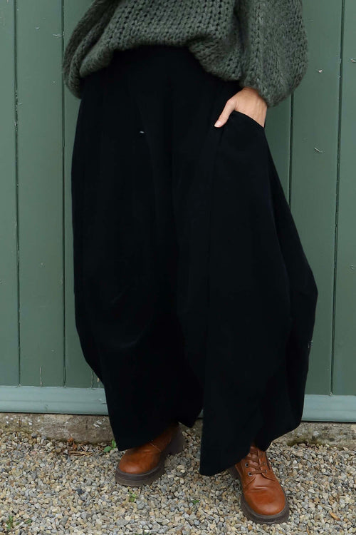 Babette Needlecord Trousers Black - Image 2