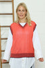 Jovita Fine Knit Tank Top Orange
