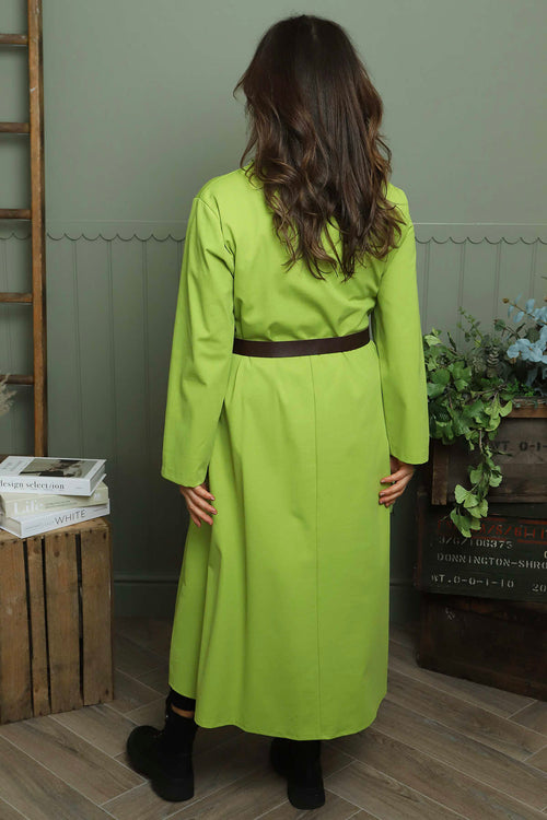 Eudora Belted Dress Green - Image 4