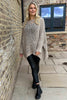 Freyja Slouch Crochet Jumper Mocha