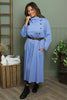 Eudora Belted Dress Powder Blue