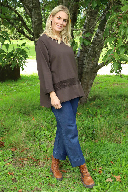 Liana Cord Band Cotton Top Cocoa - Image 2