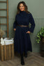 Eudora Belted Dress Navy