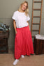 Myrna Cotton Skirt Fuchsia