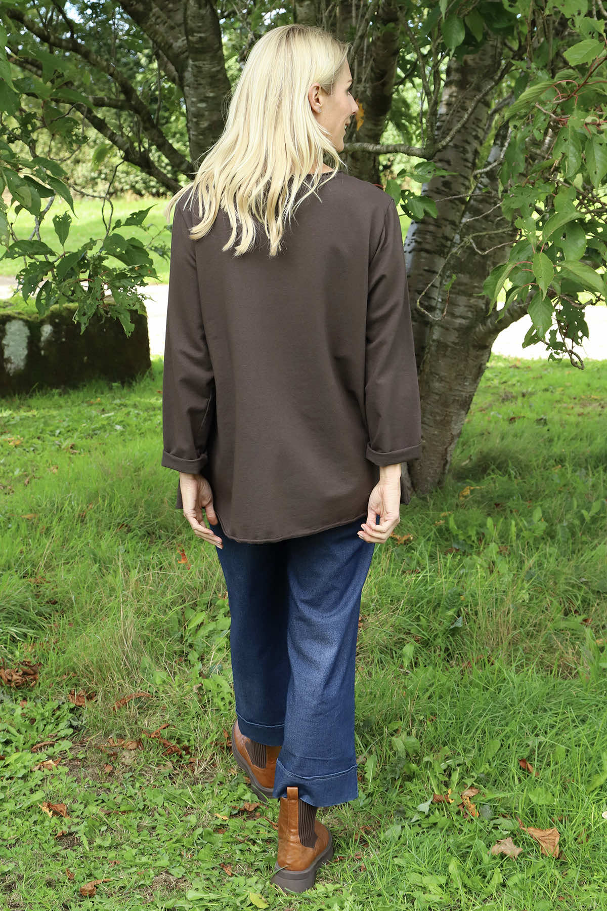 Liana Cord Band Cotton Top Cocoa