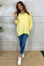 Ariella Stripe Top Yellow Yellow - Ariella Stripe Top Yellow