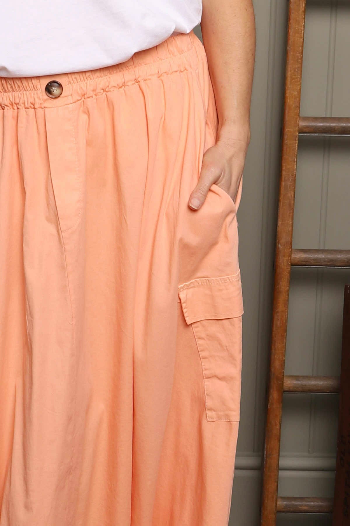 Myrna Cotton Skirt Orange