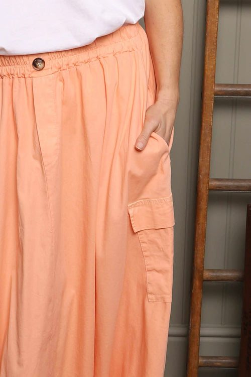 Myrna Cotton Skirt Orange - Image 3