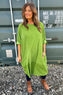 Deborah Needlecord Dress Green