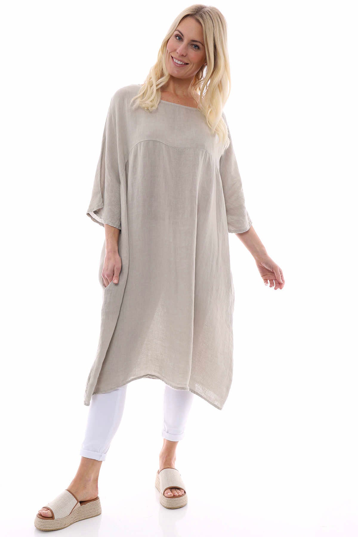 Exclusive Made In Italy Corabelle Linen Tunic | Kit and Kaboodal