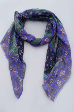 Meera Scarf Blue Blue - Meera Scarf Blue