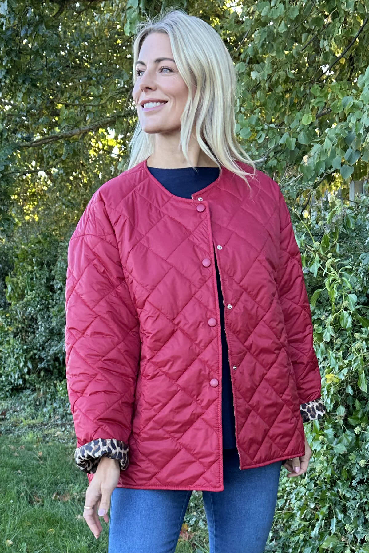 Riley Padded Coat Wine