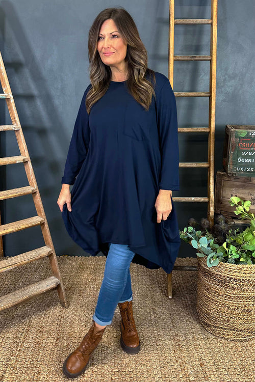 Beryl Pocket Tunic Navy