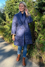 Tiana Padded Coat Navy Navy - Tiana Padded Coat Navy