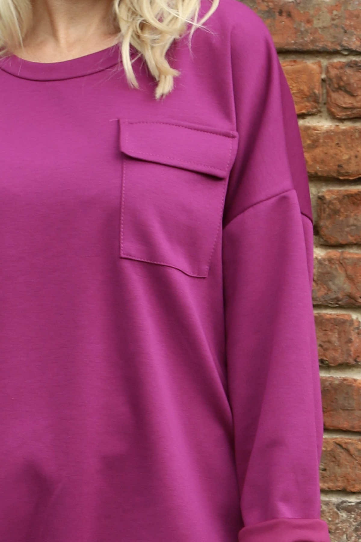 Tania Pocket Top Berry