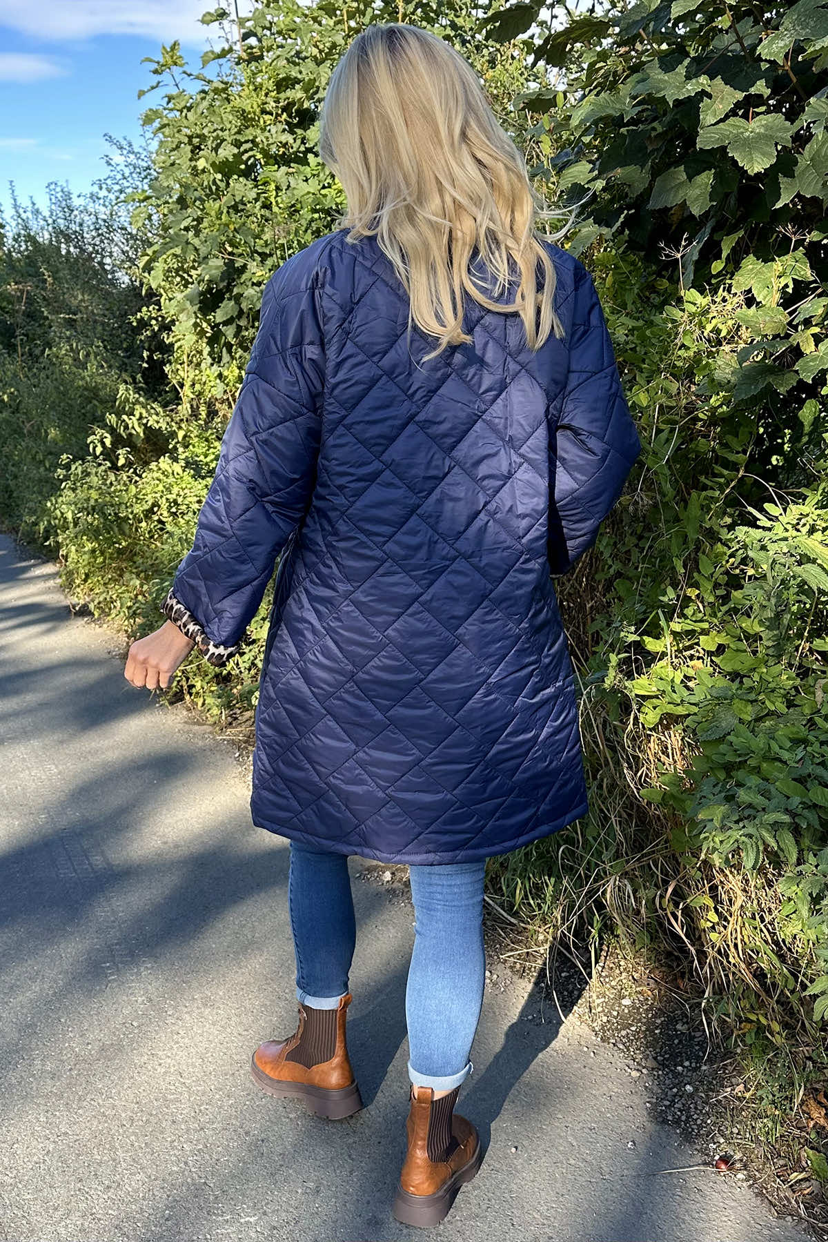 Tiana Padded Coat Navy