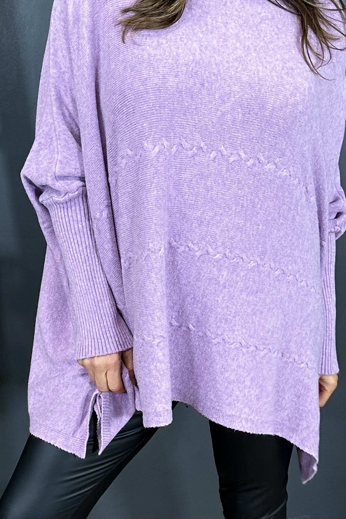 Azure Knitted Jumper Purple