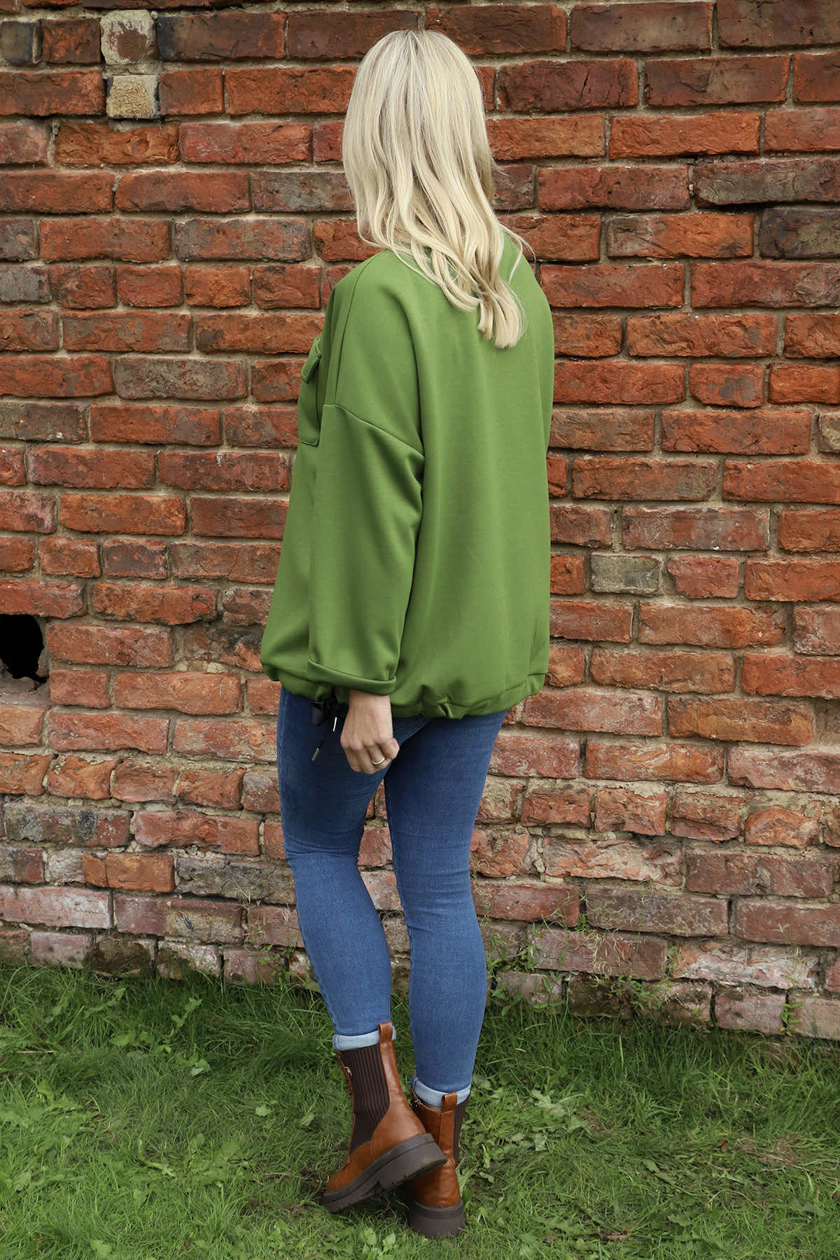 Tania Pocket Top Olive