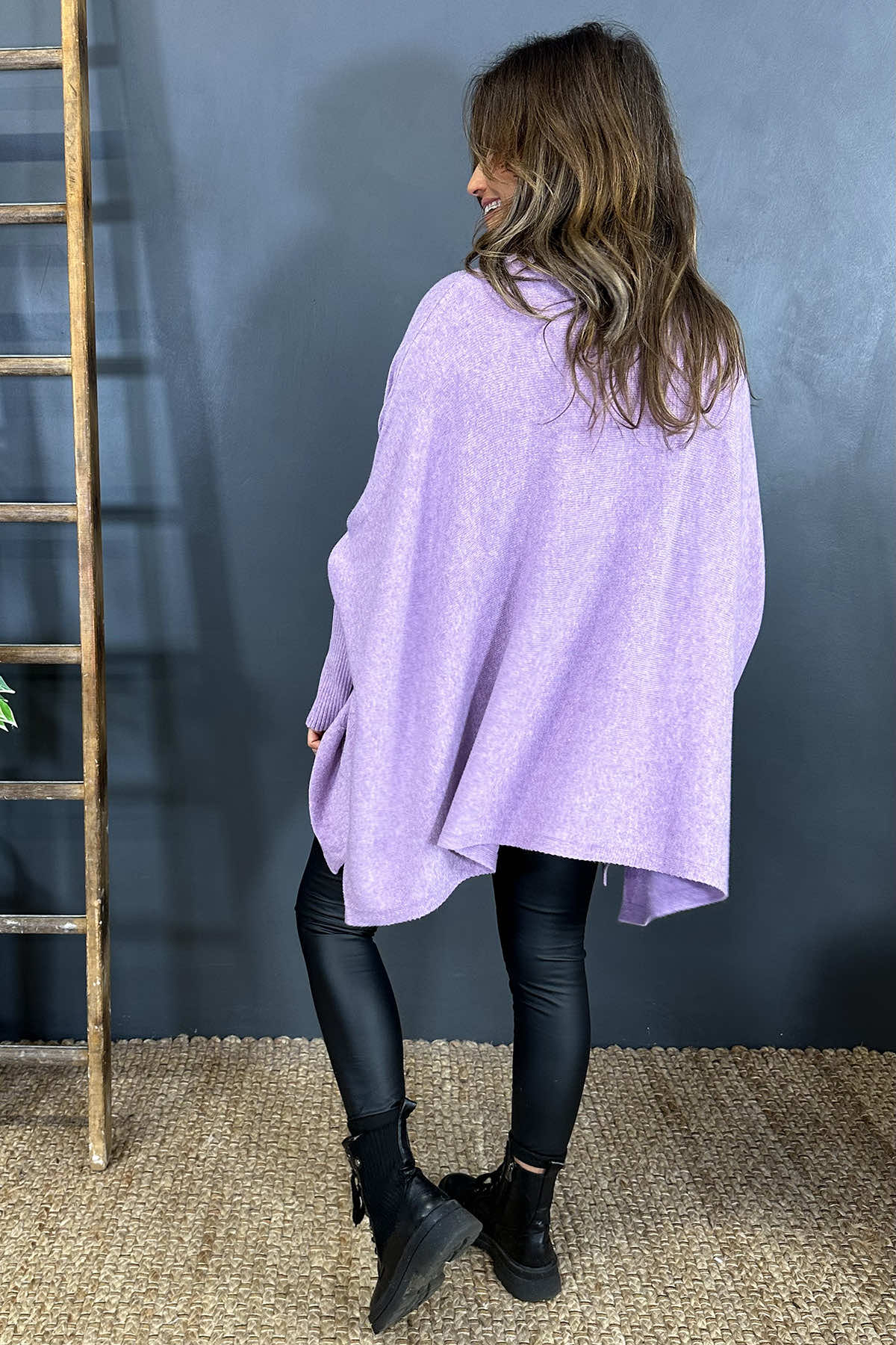 Azure Knitted Jumper Purple