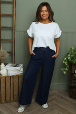Tatjana Denim Trousers Dark Denim Dark Denim - Tatjana Denim Trousers Dark Denim