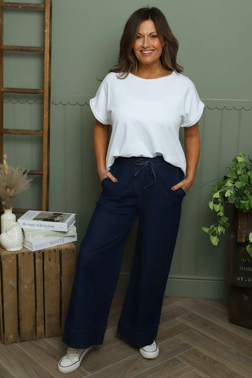 Tatjana Denim Trousers Dark Denim - Image 1