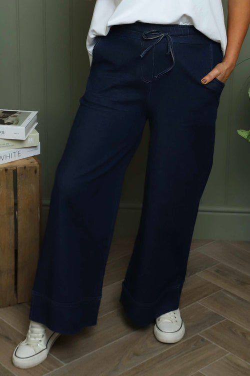 Tatjana Denim Trousers Dark Denim - Image 2