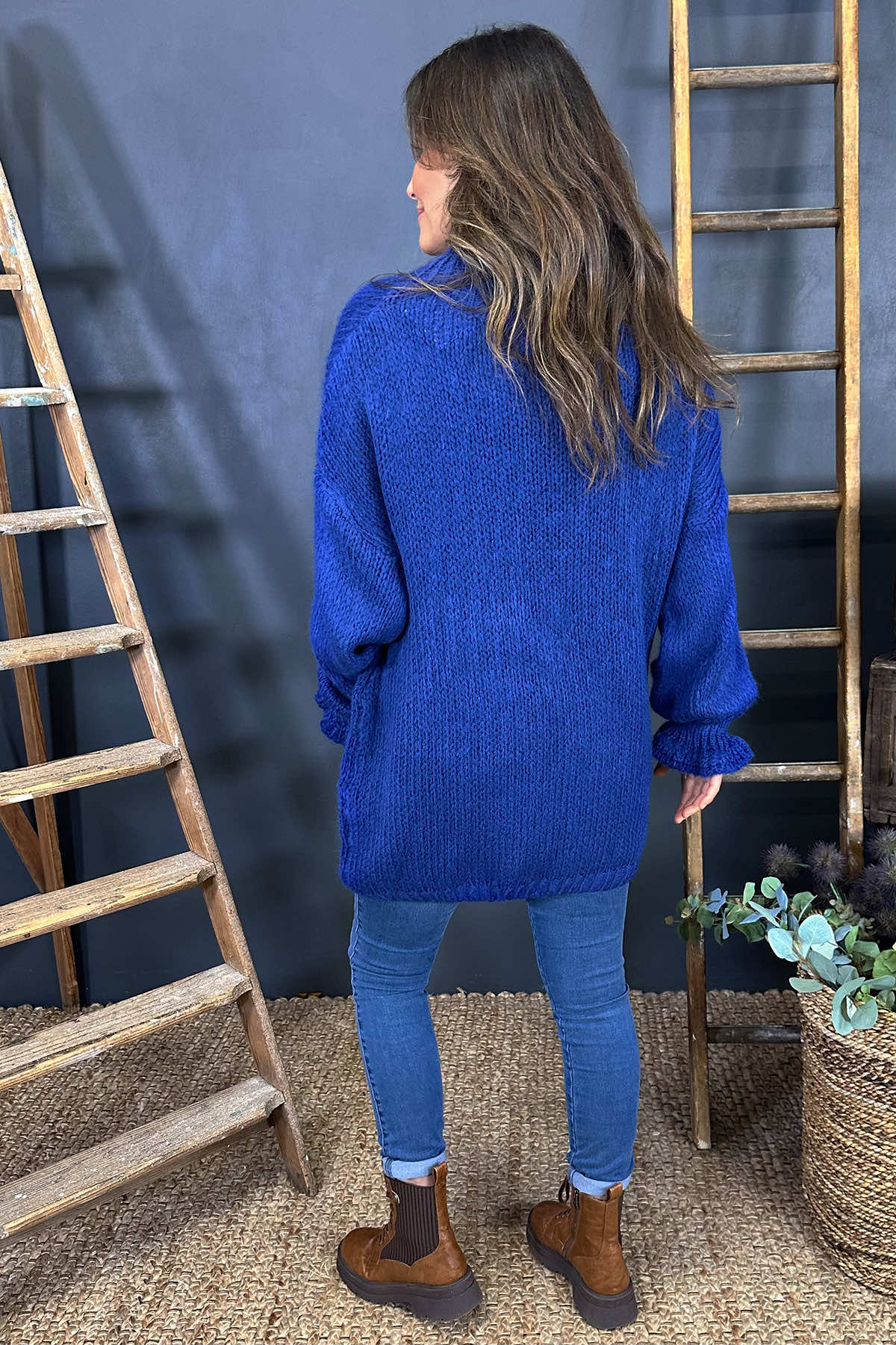 Elvie Knitted Jumper Royal Blue