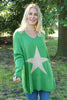 Paige Star Knitted Jumper Green