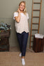 Maryam Linen Waistcoat Stone