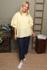 Lallie Cotton Top Yellow Yellow - Lallie Cotton Top Yellow