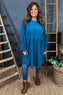 Andrea Needlecord Tunic Teal