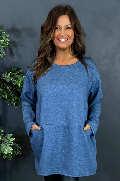 Lindsey Pocket Tunic Blue