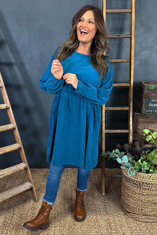 Andrea Needlecord Tunic Teal - Image 3