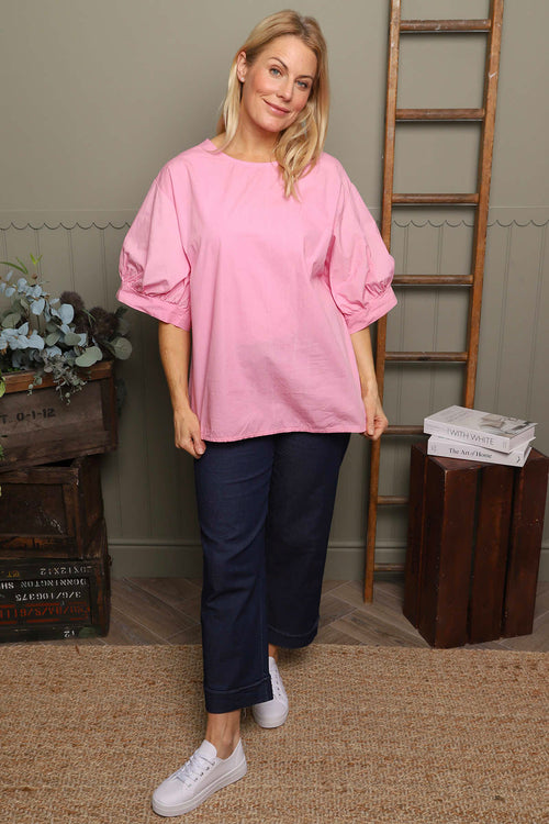 Lallie Cotton Top Pink - Image 2