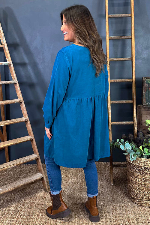 Andrea Needlecord Tunic Teal - Image 4