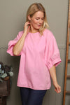 Lallie Cotton Top Pink