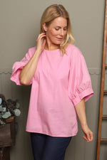 Lallie Cotton Top Pink Pink - Lallie Cotton Top Pink