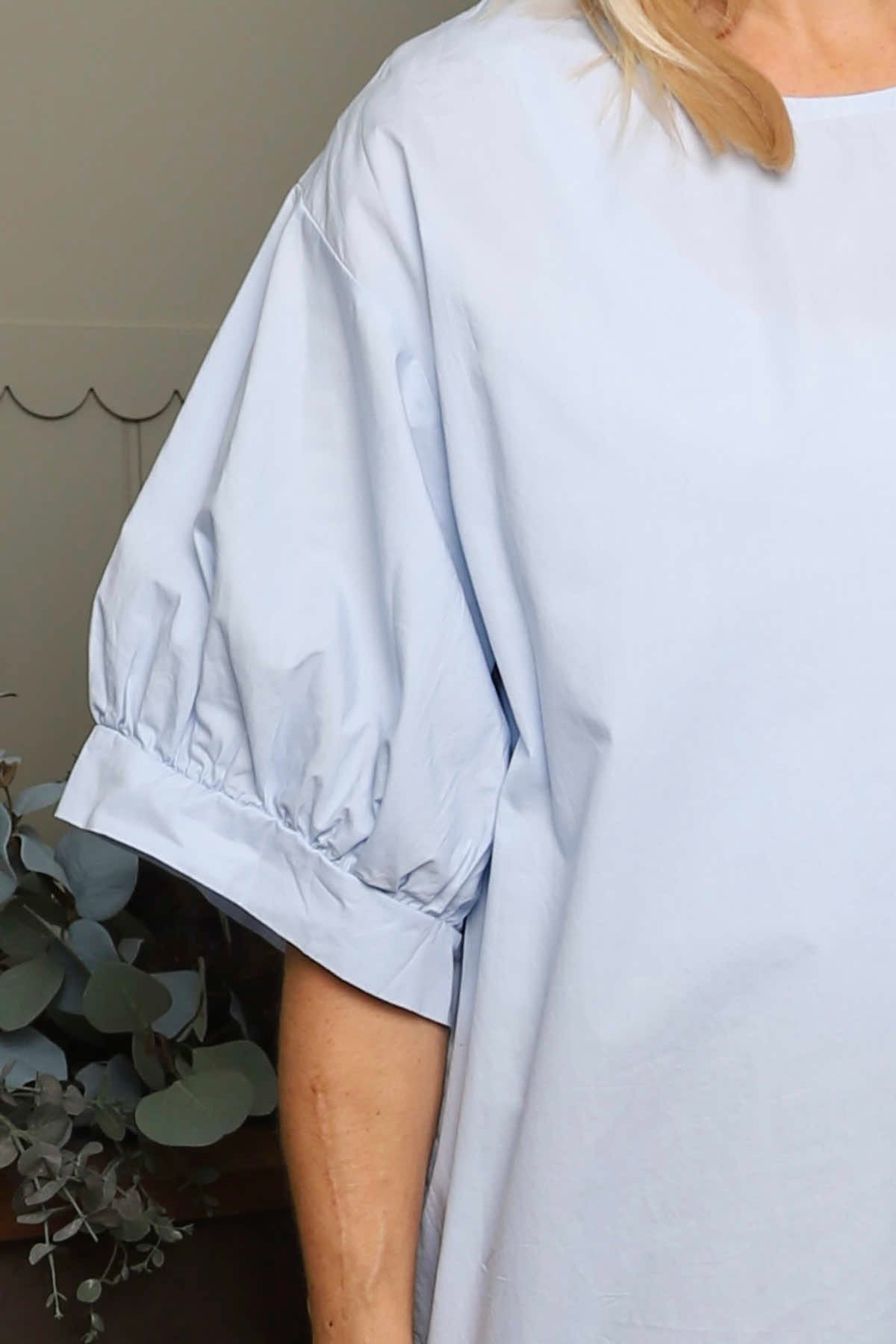 Lallie Cotton Top Light Blue