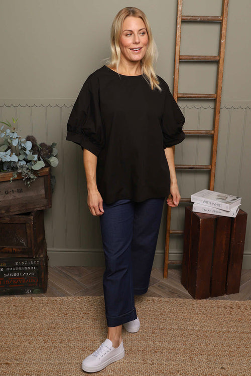 Lallie Cotton Top Black - Image 2