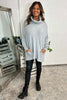 Philippa Polo Neck Knitted Jumper Grey