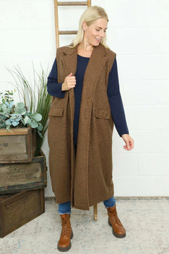 Kori Boucle Gilet Nutmeg