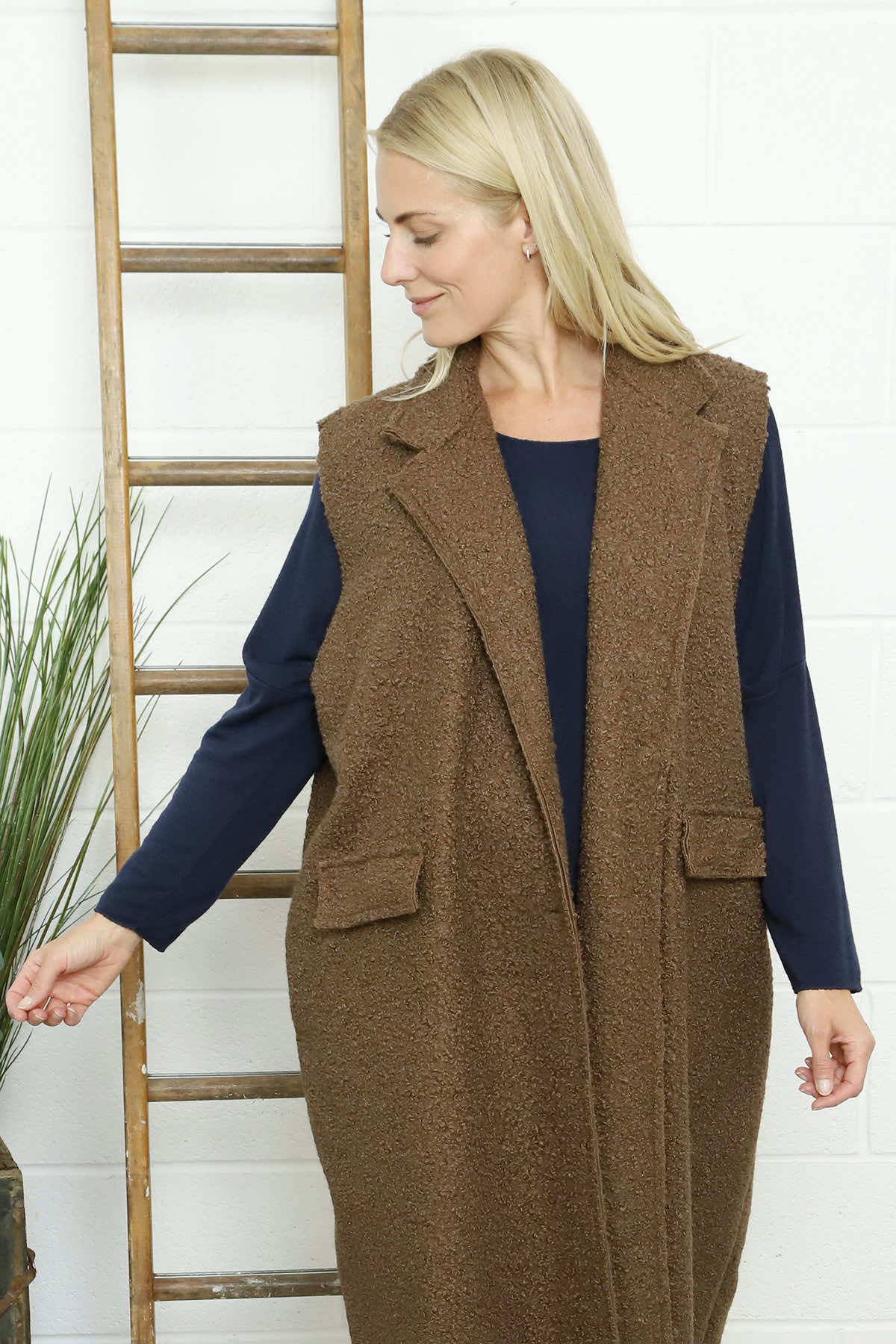 Kori Boucle Gilet Nutmeg