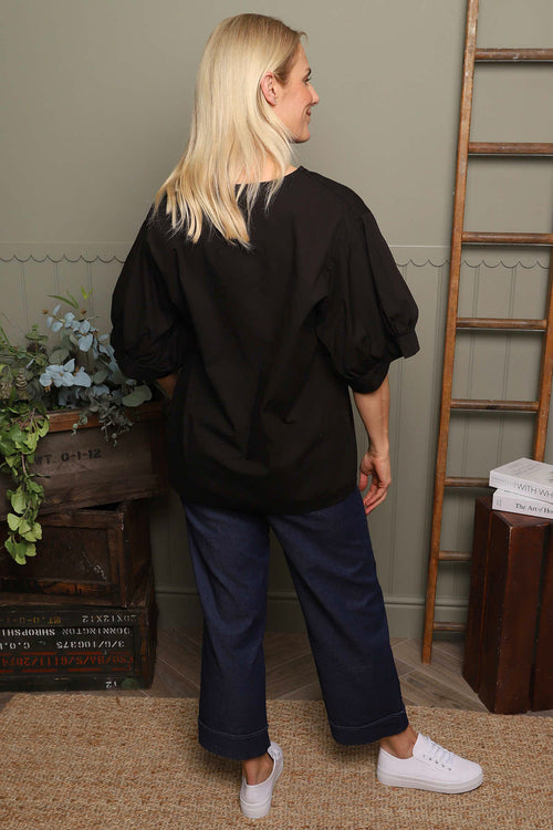 Lallie Cotton Top Black - Image 4
