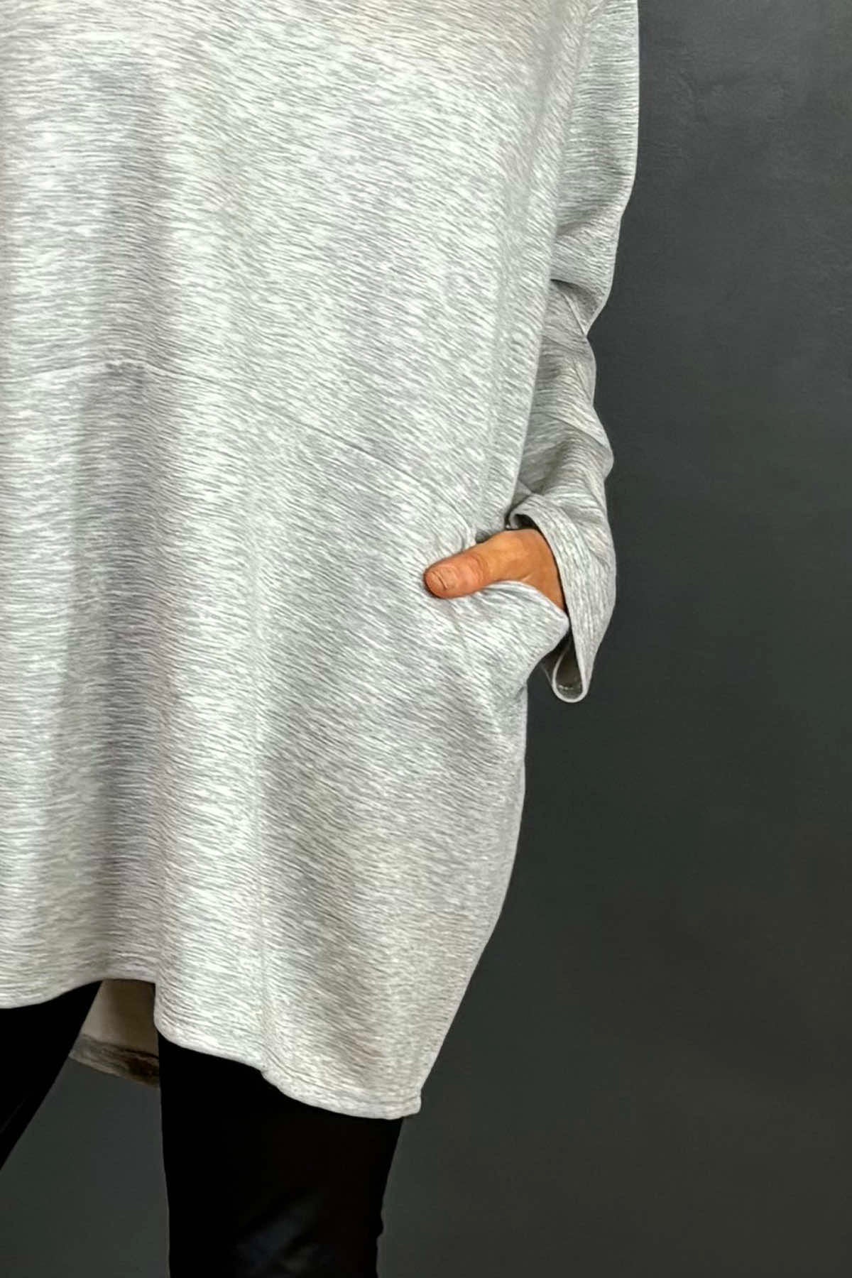 Lindsey Pocket Tunic Grey