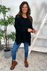 Bo Slouch V-Neck Jumper Black