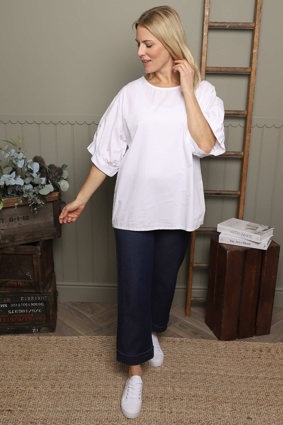 Lallie Cotton Top White