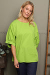Lallie Cotton Top Green