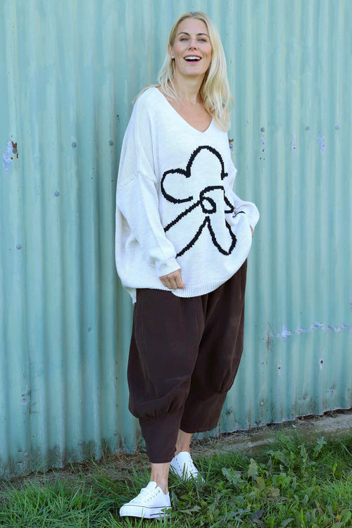 Olwen Needlecord Trousers Cocoa - Image 1